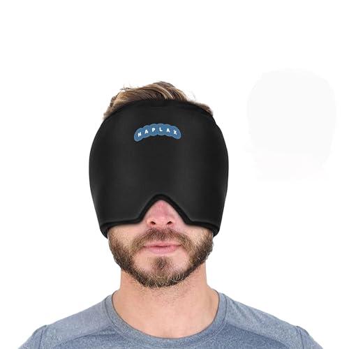 Naplax Naplax Migraine and Headache Relief Cap Hot and Cold Therapy for Migraines, Headaches, Stress Relief and More One Size Fits Most - Blue