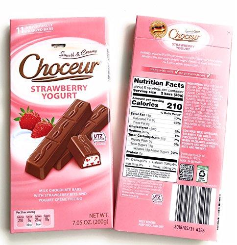 Choceur Choceur Milk Chocolate Bars with Strawberry and Yogurt (pack of 2)