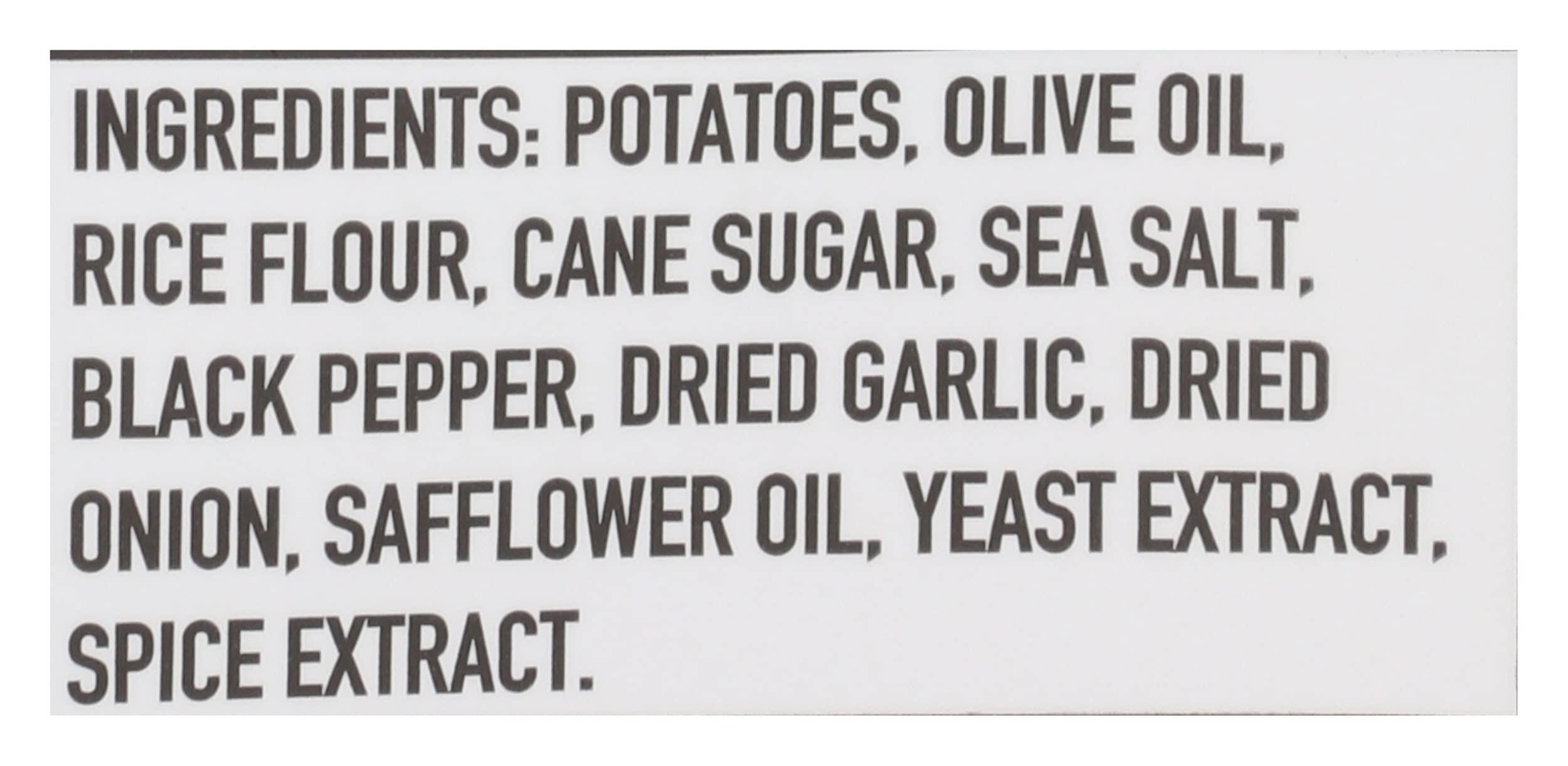 Boulder Canyon Boulder Canyon Kettle Cooked Potato Chips, Cooked in 100% Olive Oil, Wavy Canyon Cut, NON-GMO Verified, Gluten Free, Sea Salt & Cracked Pepper, 6 Ounce (Pack of 12)