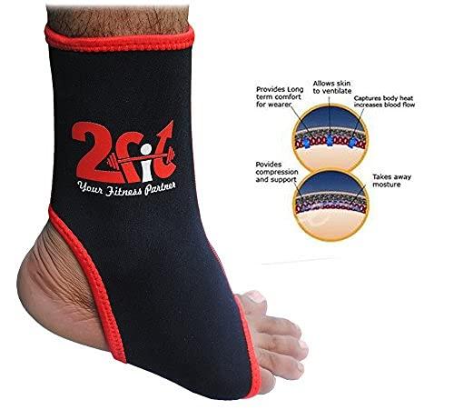 s&m 2Fit Elasticated Neoprene Ankle Foot Brace Support Pain Injury Relief Leg & Foot (S/M)