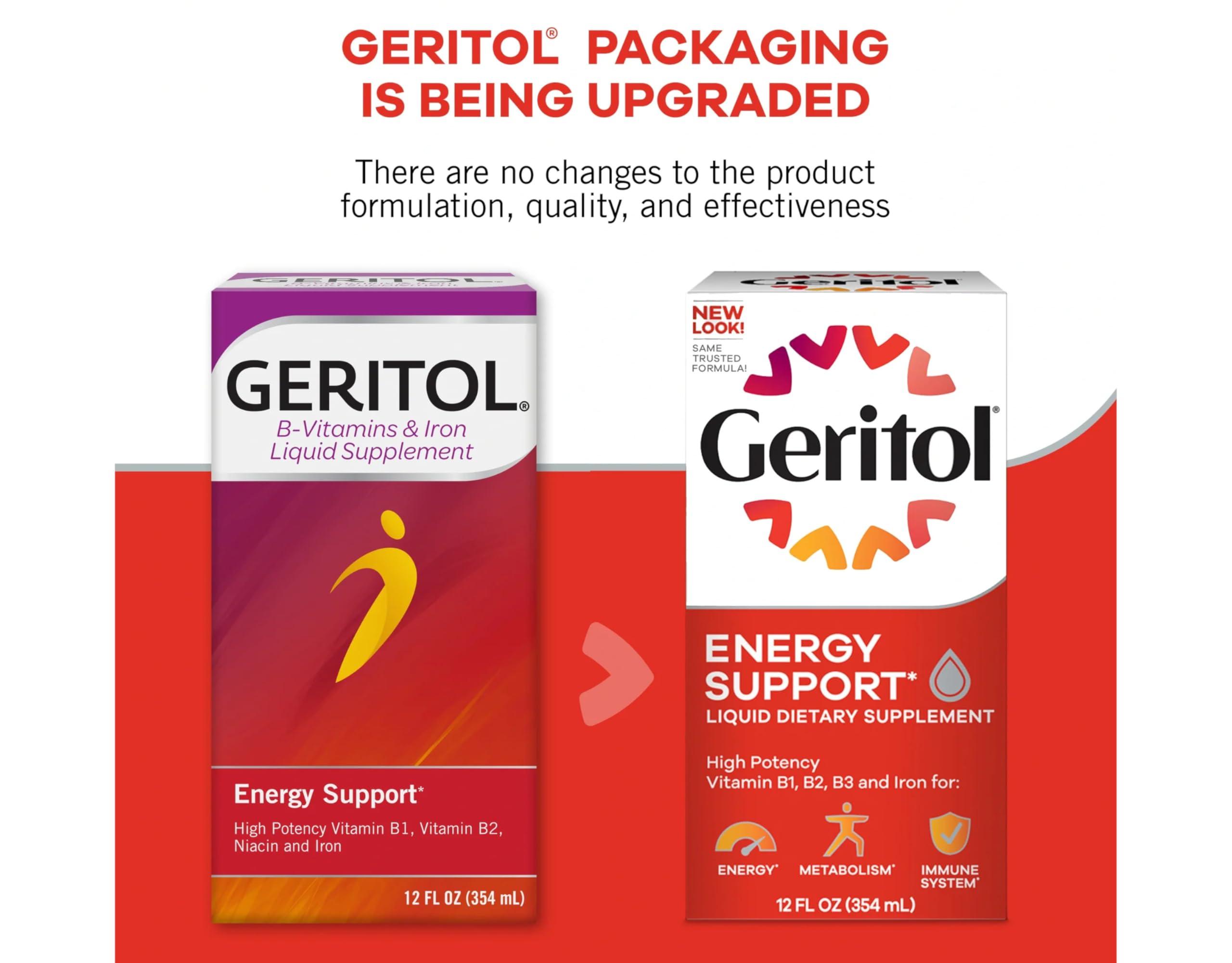 Geritol Geritol Liquid Energy Support B-Vitamins 12 oz (Pack of 5)