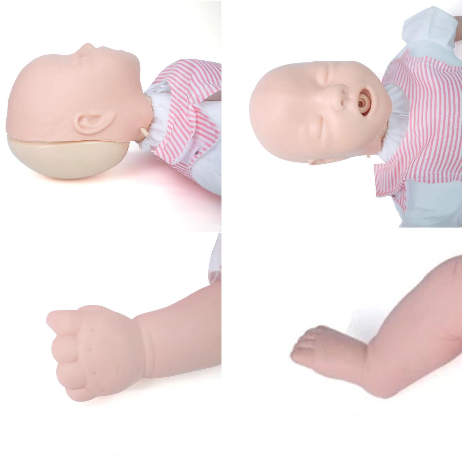 SUZLAZYR SUZLAZYR Infant First Aid CPR Manikin Training Dummy Infant Airway Obstruction Mannequin for CPR Practice and Choking Rescue Procedures