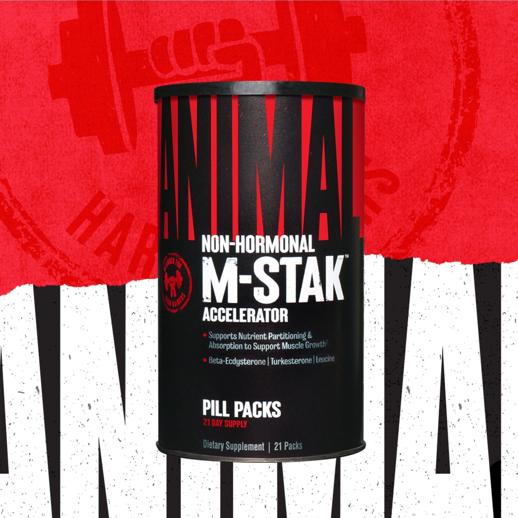Animal Animal Pump Preworkout (30 Count) M-Stak Muscle Building Stack (21 Count)