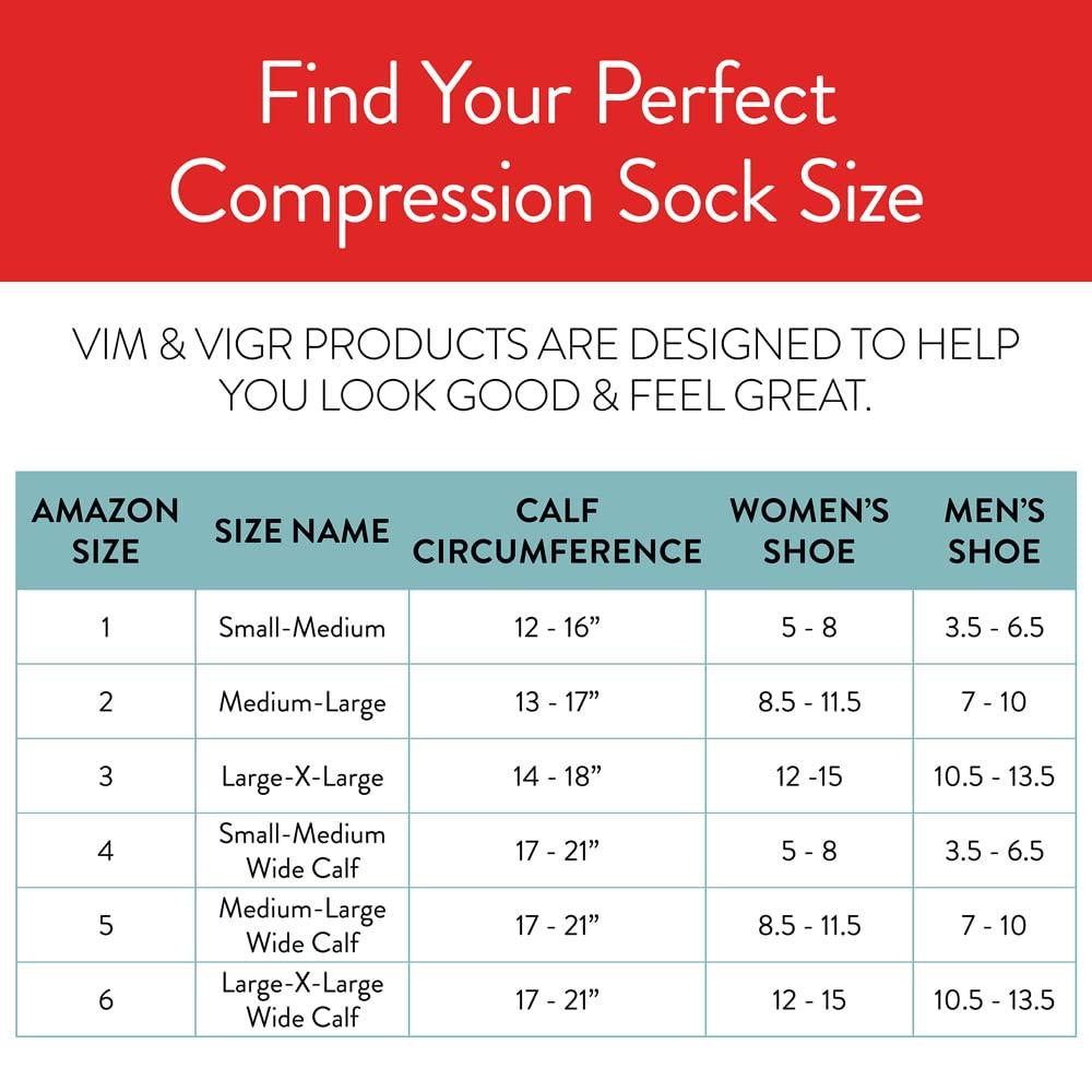 VIM&VIGR VIM & VIGR Merino Wool 15-20 mmHg Compression Socks for Women & Men (Solid Black, Small/Medium (1))