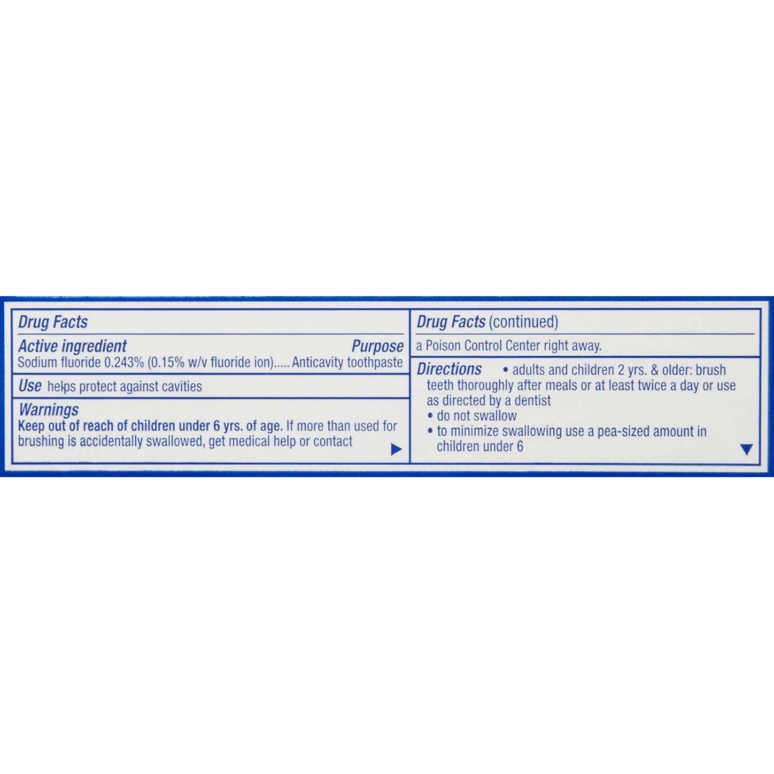 Crest Crest Cavity Protection Regular Toothpaste, Travel Size .85 oz. (24g) - Pack of 8