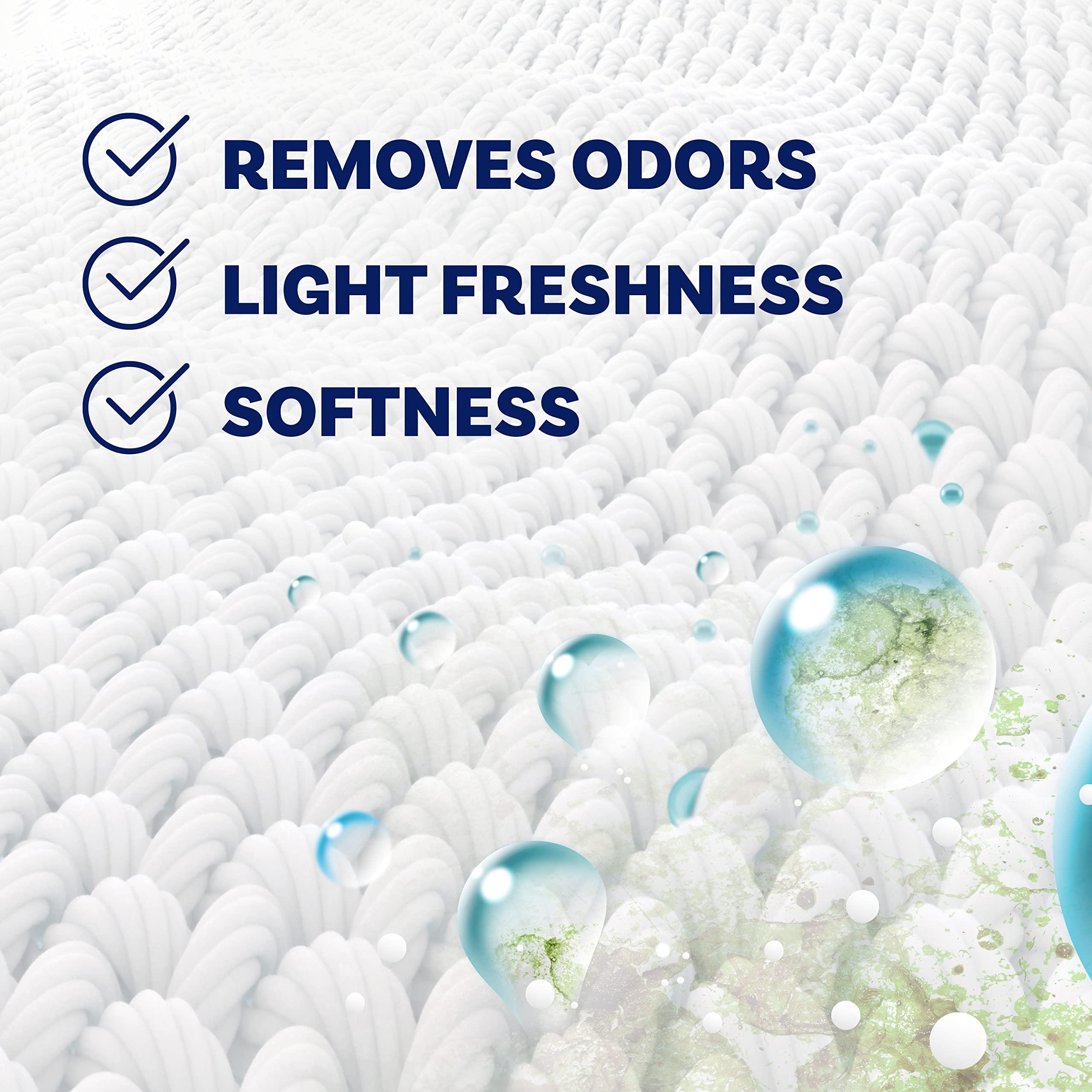Downy Downy RINSE & REFRESH Laundry Odor Remover and Fabric Softener, Safe on ALL Fabrics, Gentle on Skin, HE Compatible, Cool Cotton, 48 fl oz (Pack of 4)(192 fl oz total)