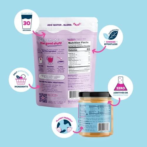 JOI Instant Oat Milk Powder & Unsweetened Almond Milk Concentrate Bundle by JOI