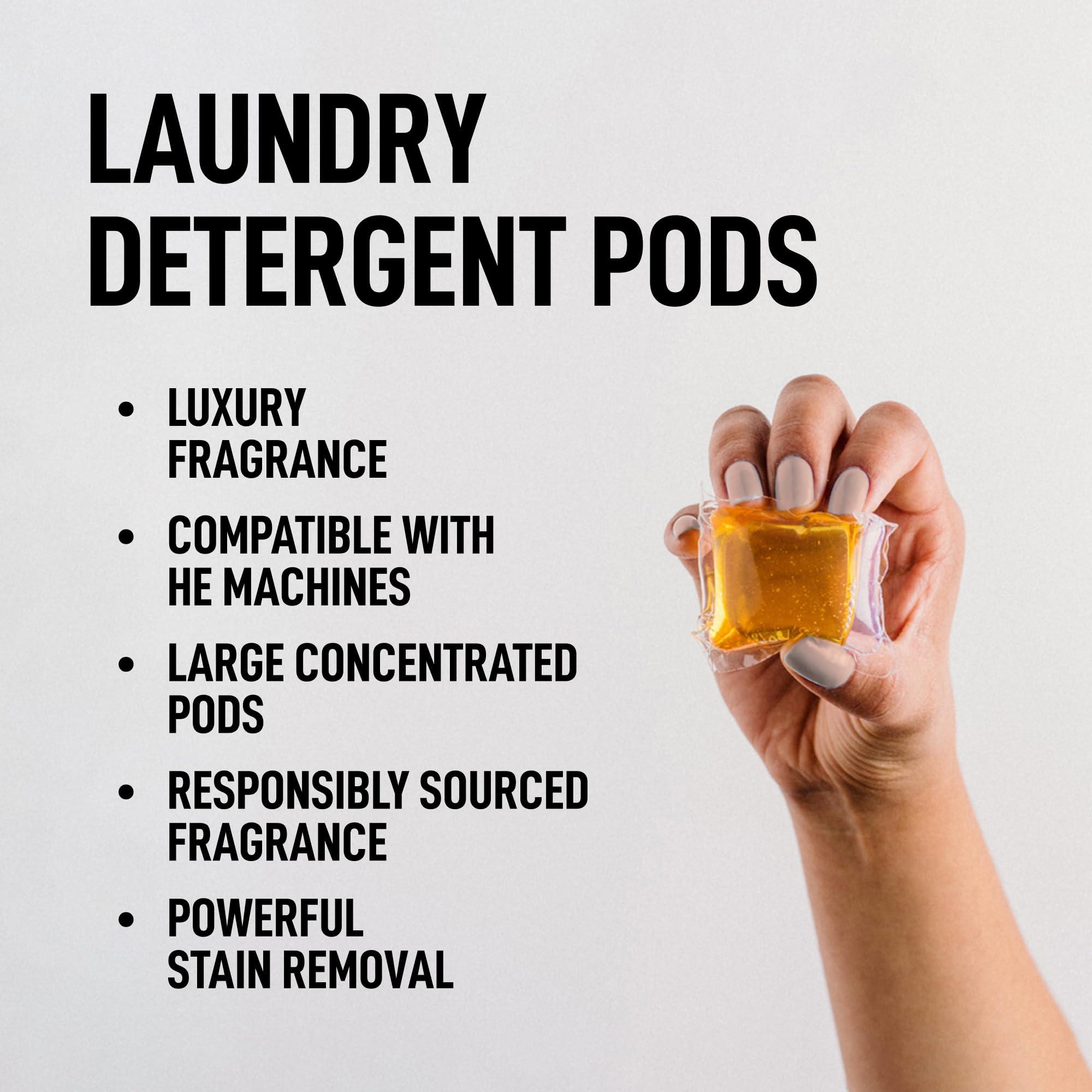 LAUNDRY SAUCE Laundry Sauce - 03 Sets of Luxury Scented Laundry Detergent Pods & Scent Booster Bundle (Australian Sandalwood, Egyptian Rose & Indonesian Patchouli) Premium Laundry Washing Pods with Sophisticated Fr
