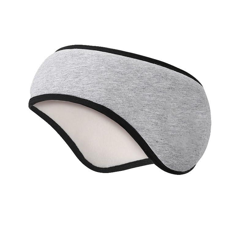 Agatige Soundproof Sleep Earmuff Headband, Sleeping Noise Cancelling Ear Wrap Ear Muffs Winter Women Sleep Mask for Men Women (Grey)