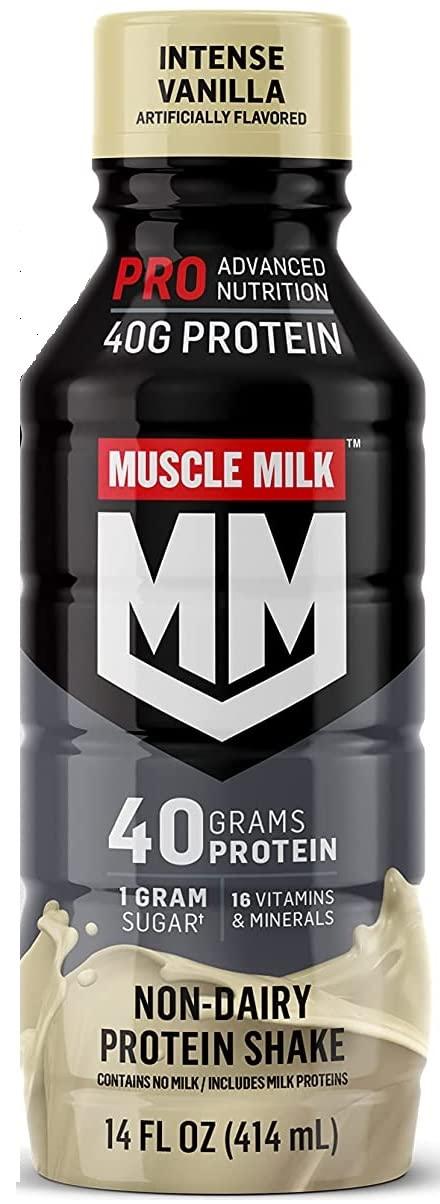 Muscle Milk Protein Shakes Muscle Milk Pro Series Protein Shake, 4 Flavor Variety, 40g Protein, 14 Fl Oz (Pack of 12)