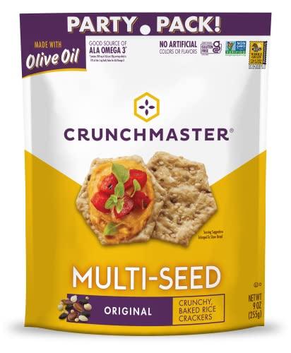 Crunchmaster Crunchmaster Gluten-Free Multi-Seed Original Cracker Party Pack 9oz.(Pack of 12)