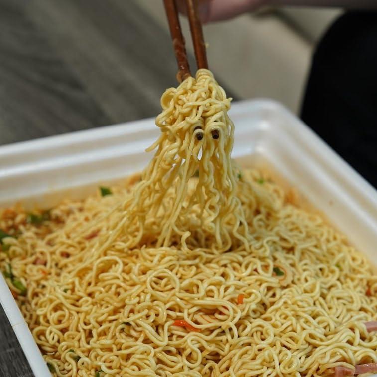 Ajumma Republic Real Spicy Kimchi XL Ramen Noodle Bowl Soup (Only for Mukbang Challengers) Ajumma Republic