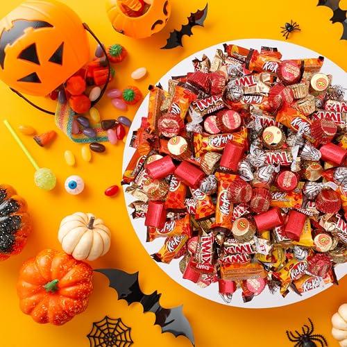 LAETAFOOD Halloween Chocolate Candy Variety Pack - Popular Brands Individually Wrapped Fall Mixed Delights (3 Pound Bag - Approx. 150 Count)