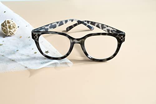 Eyekepper Eyekepper Oversize Reading Glasses Women Stylish Readers - Grey Tortoise +1.50