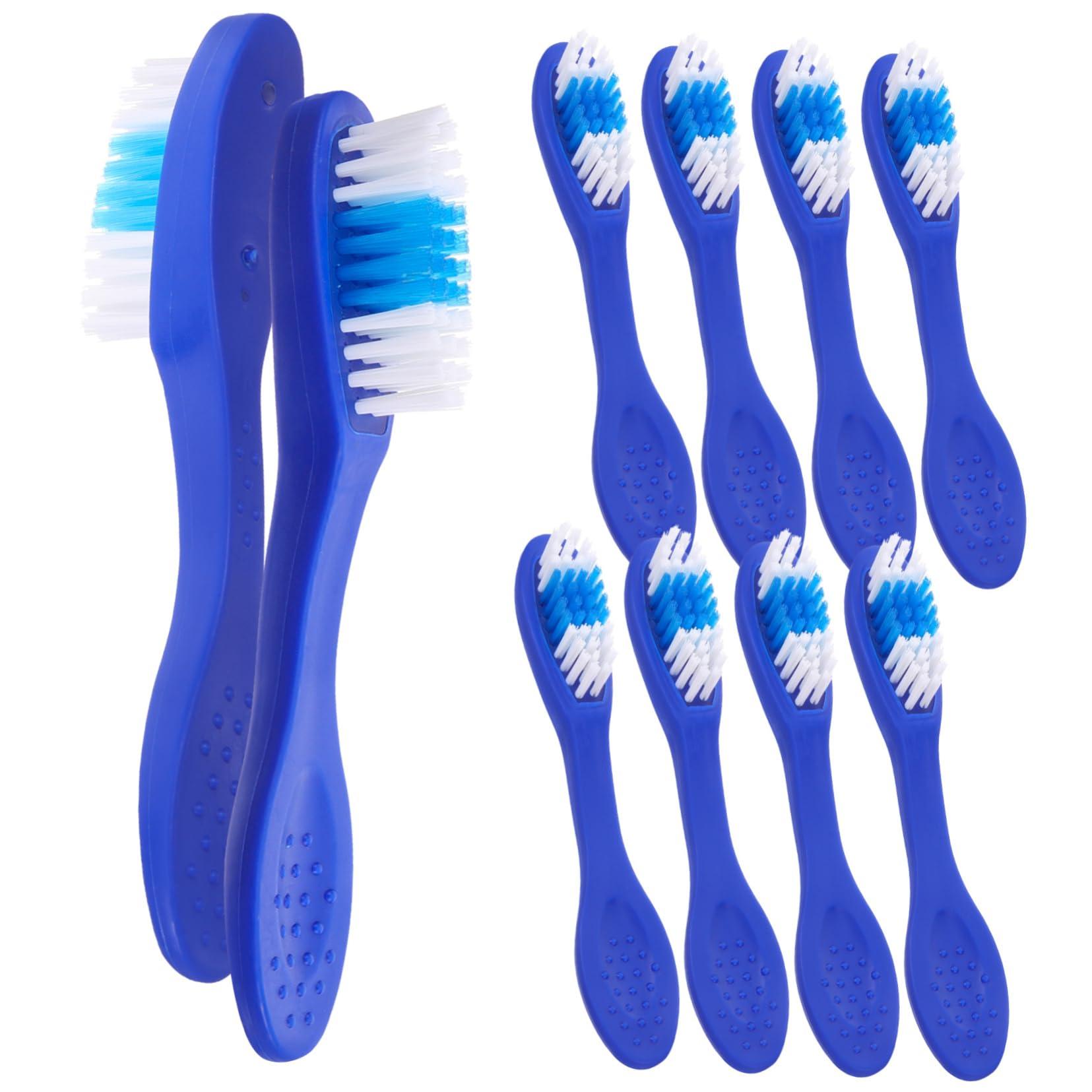 COOLHIYA COOLHIYA 10pcs Prison Toothbrush Tooth Brush Small Toothbrush Mini Toothbrush Portable Toothbrushes Soft Bristles Toothbrushes Oral Cleaning Brush Set Soft Nylon Travel Short Handle