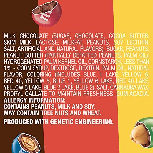 M&M's M&M'S Classic Mix Chocolate Candy Sharing Size Bag, Milk Choc Peanut Butter&Peanut, 8.3 Ounce
