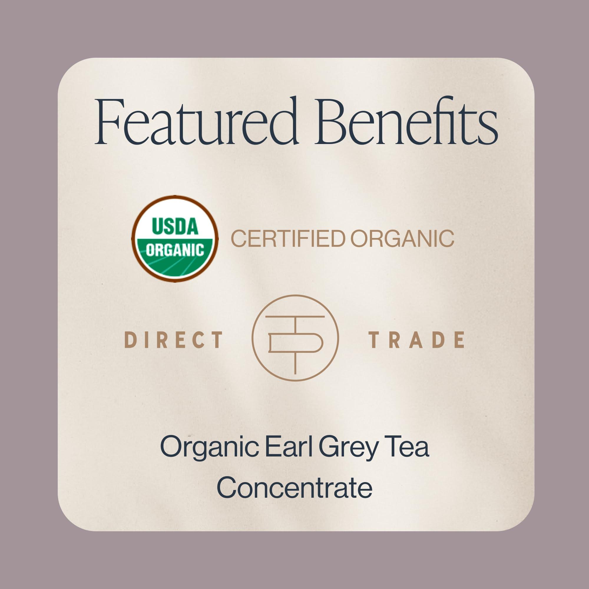 Rishi Tea Rishi Tea London Fog Latte, Organic Black Tea Concentrate with Bergamot, Easy-to-Serve Hot or Iced Earl Grey Tea Mix - 32 fl oz Carton, 8 Servings (Pack of 3)