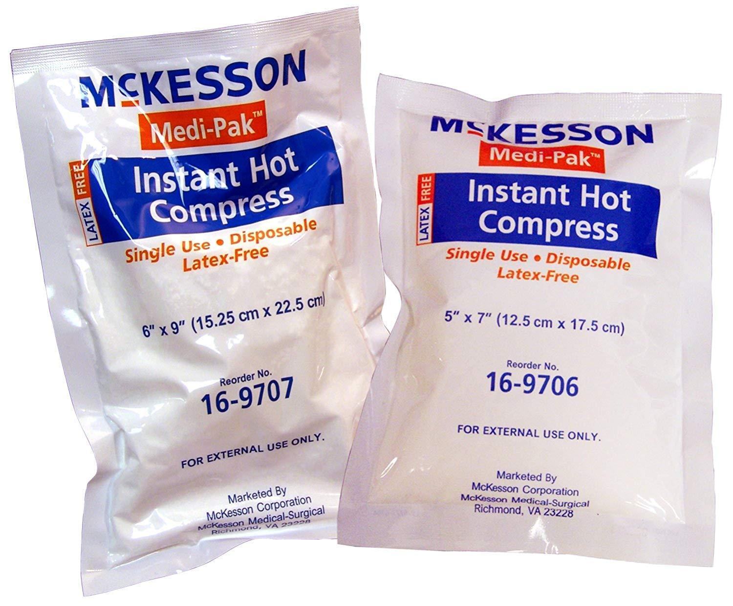 McKesson Compress Hot Instant 5"X7" Lf - Item Number 16-9706 - 24 Each / Case - 5 X 7 Inch