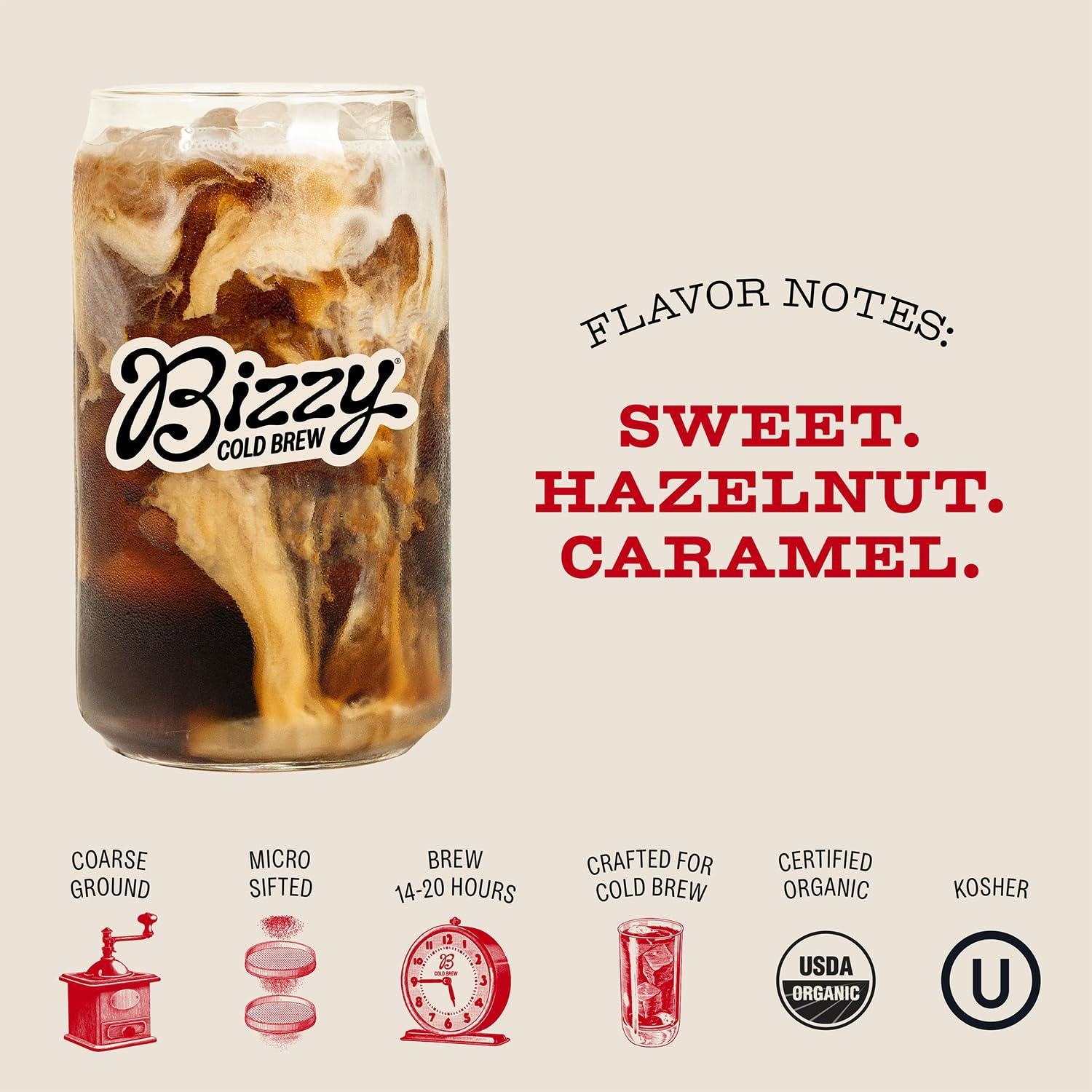 Bizzy Bizzy Organic Cold Brew Coffee | Bundle | Brew Bags | 12ct Espresso Blend, 12ct Dark & Bold, 12ct Smooth & Sweet | 3 Pack