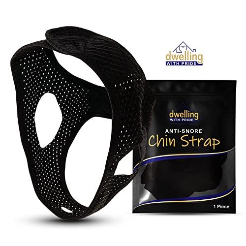 Dwelling With Pride Anti Snore Chin Strap | Anti-Dry Mouth Chin Strap for CPAP Users | Stop Noise | Snoreless Sleeping Solution for Men and Women | Breathing Aid for Snoring