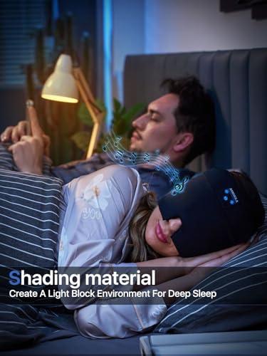 ANRUOLA Migraine Relief Cap with Bluetooth Headphones, Sleep Headphones, Wireless Headache Relief Cap, Soothing Headache Ice Pack Mask Products, Face Cold Compress Head Wrap for Tension, Stress & Sleep