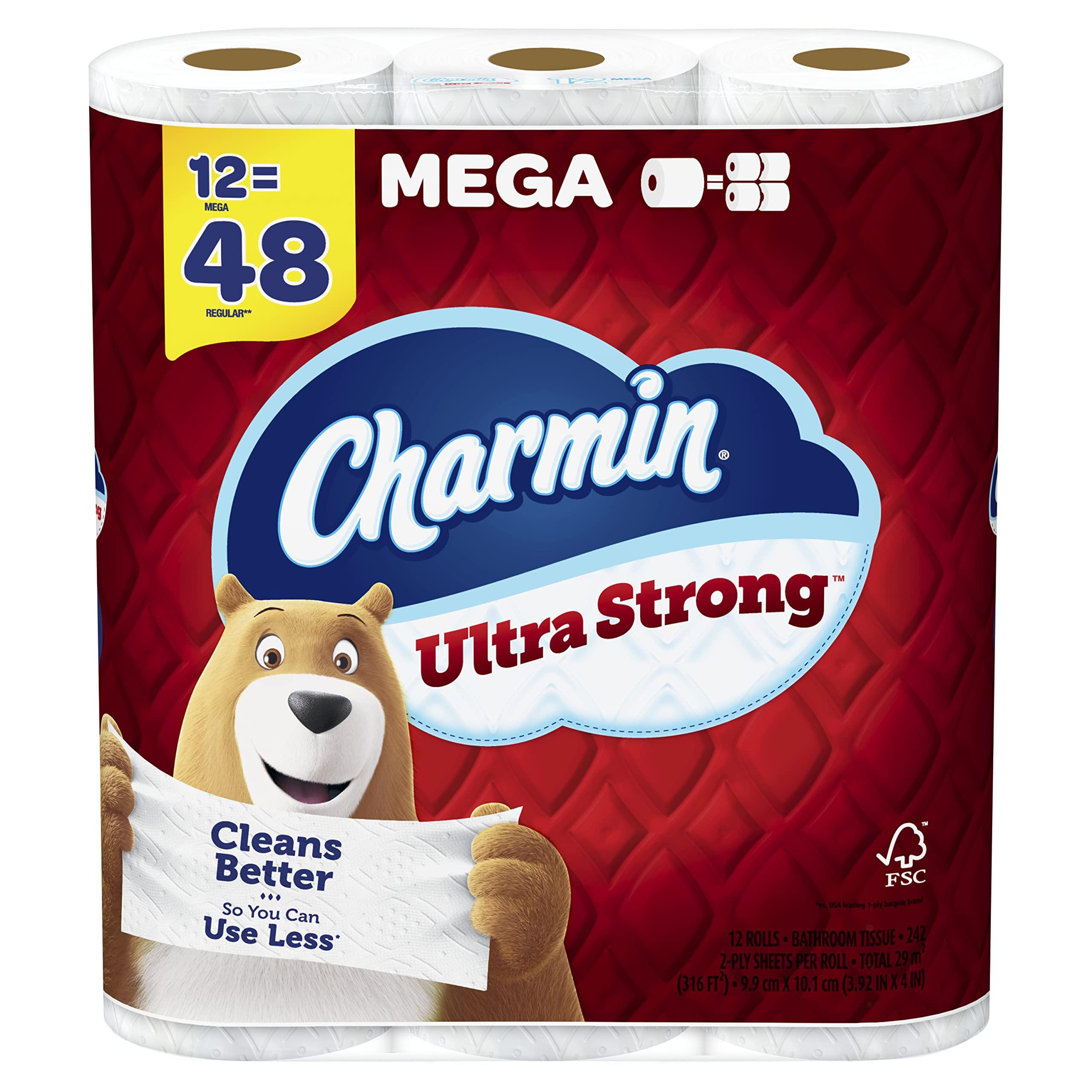 Charmin Charmin Ultra Strong Toilet Paper 12 Mega Rolls, 242 Sheets Per Roll