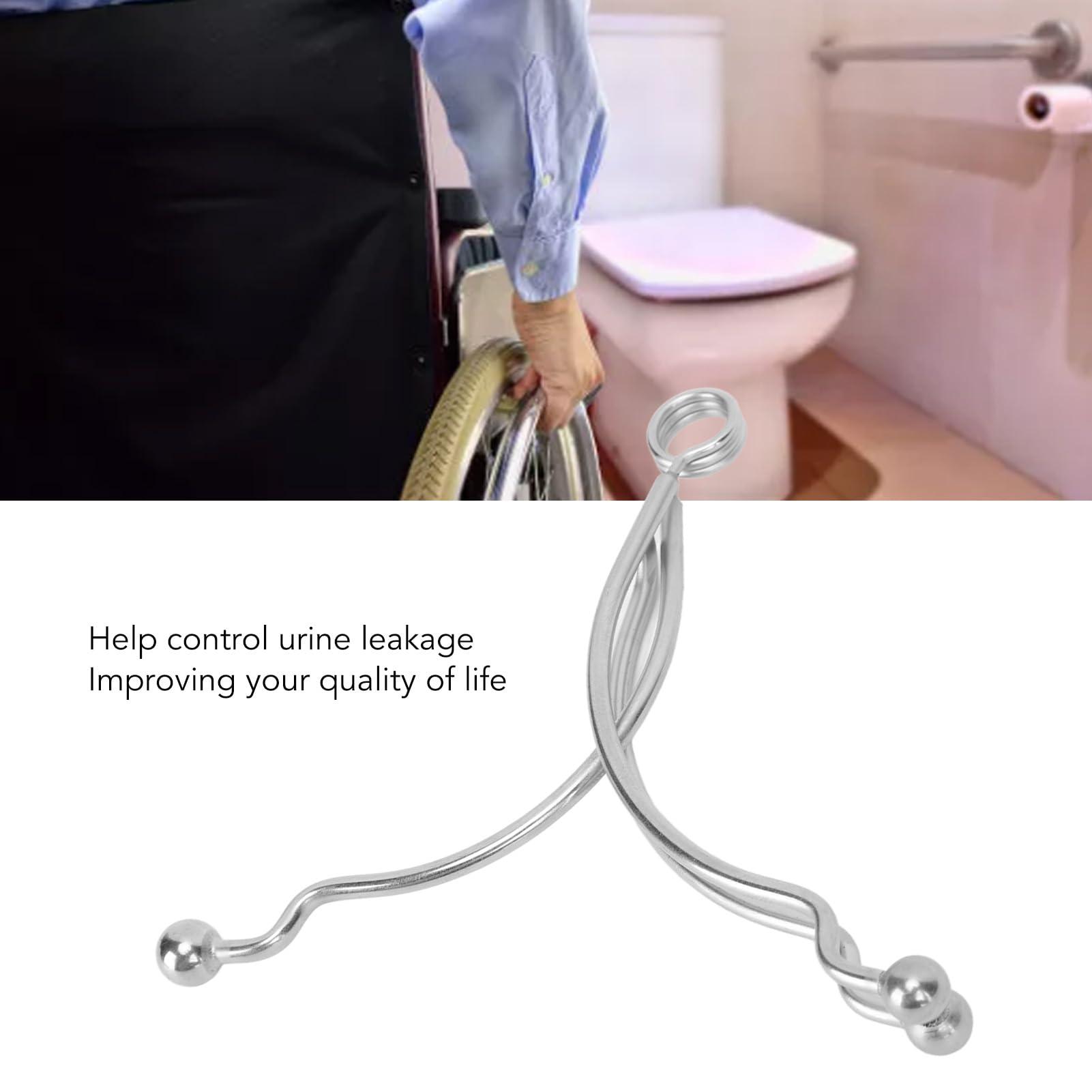 Horoper Horoper Man Incontinence Clamp, Man Urinary Incontinence Clamp Stainless Steel Leakage Proof Incontinence Clamp for Daily