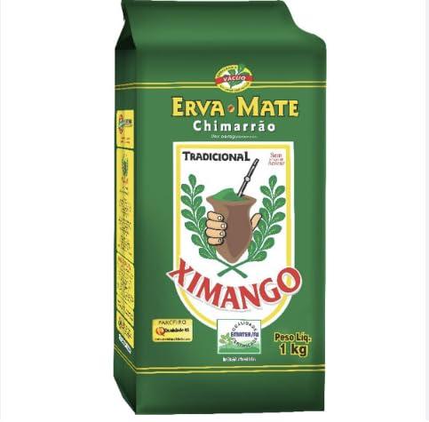 Brazil in Texas Erva Mate tradicional sem acucar para Chimarrao Brasileiro Ximango | Pack of 2x1Kg | Bundle by Brazil in Texas