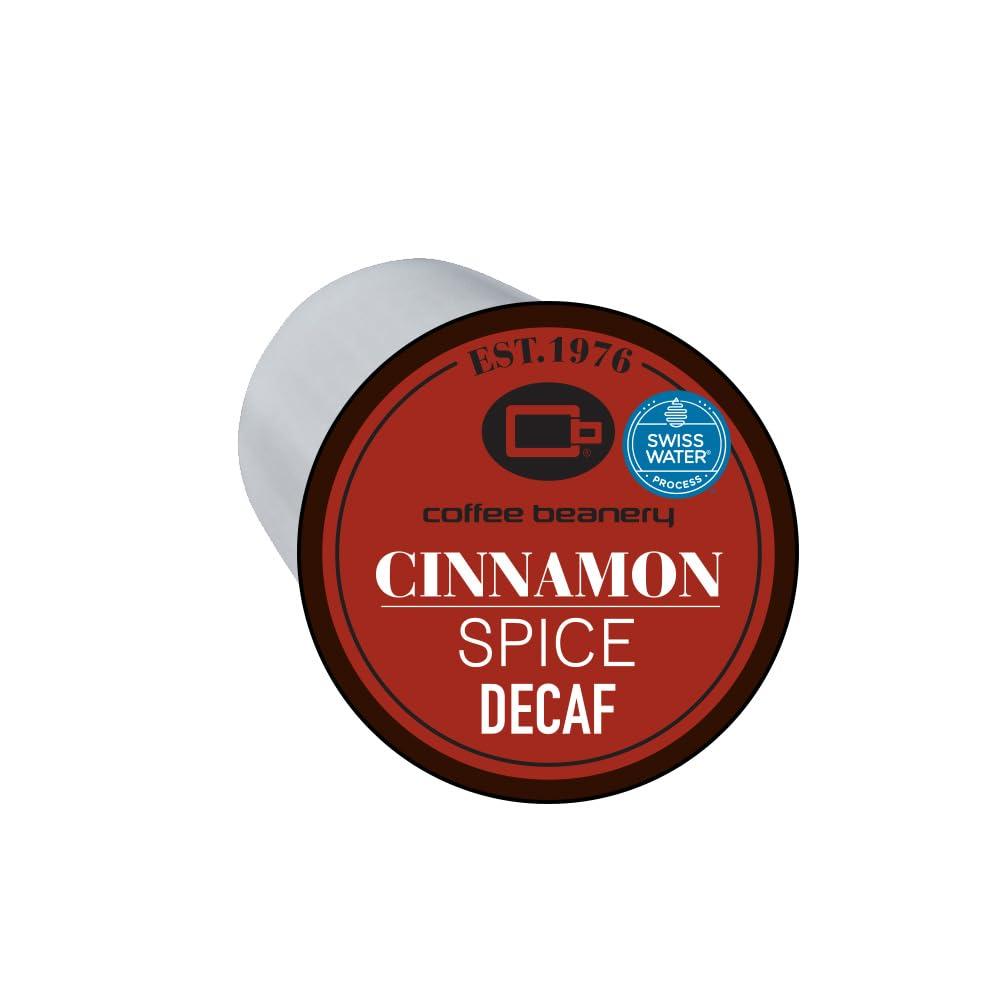 Coffee Beanery Cinnamon Spice Decaf Coffee Pods by Coffee Beanery | 96ct Bulk Flavored Decaf Coffee Pods Medium Roast Coffee Pods| 100% Specialty Arabica Coffee| Gourmet Coffee Pods