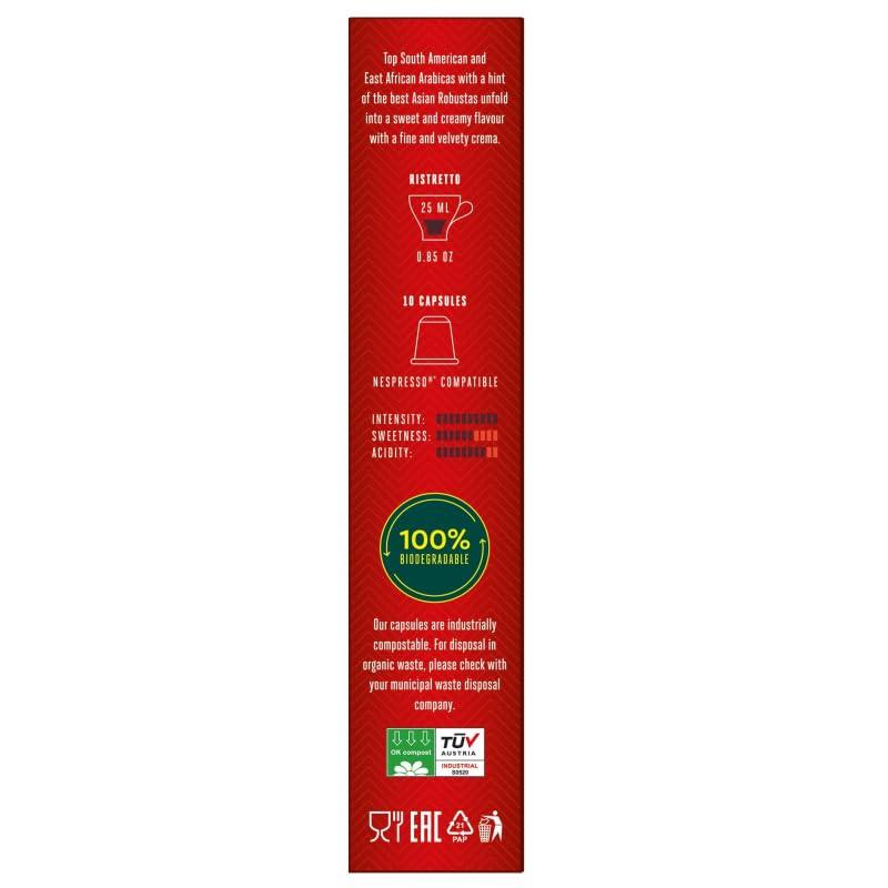 Julius Meinl Julius Meinl Ristretto Intenso Biodegradable Nespresso Capsules 10ct