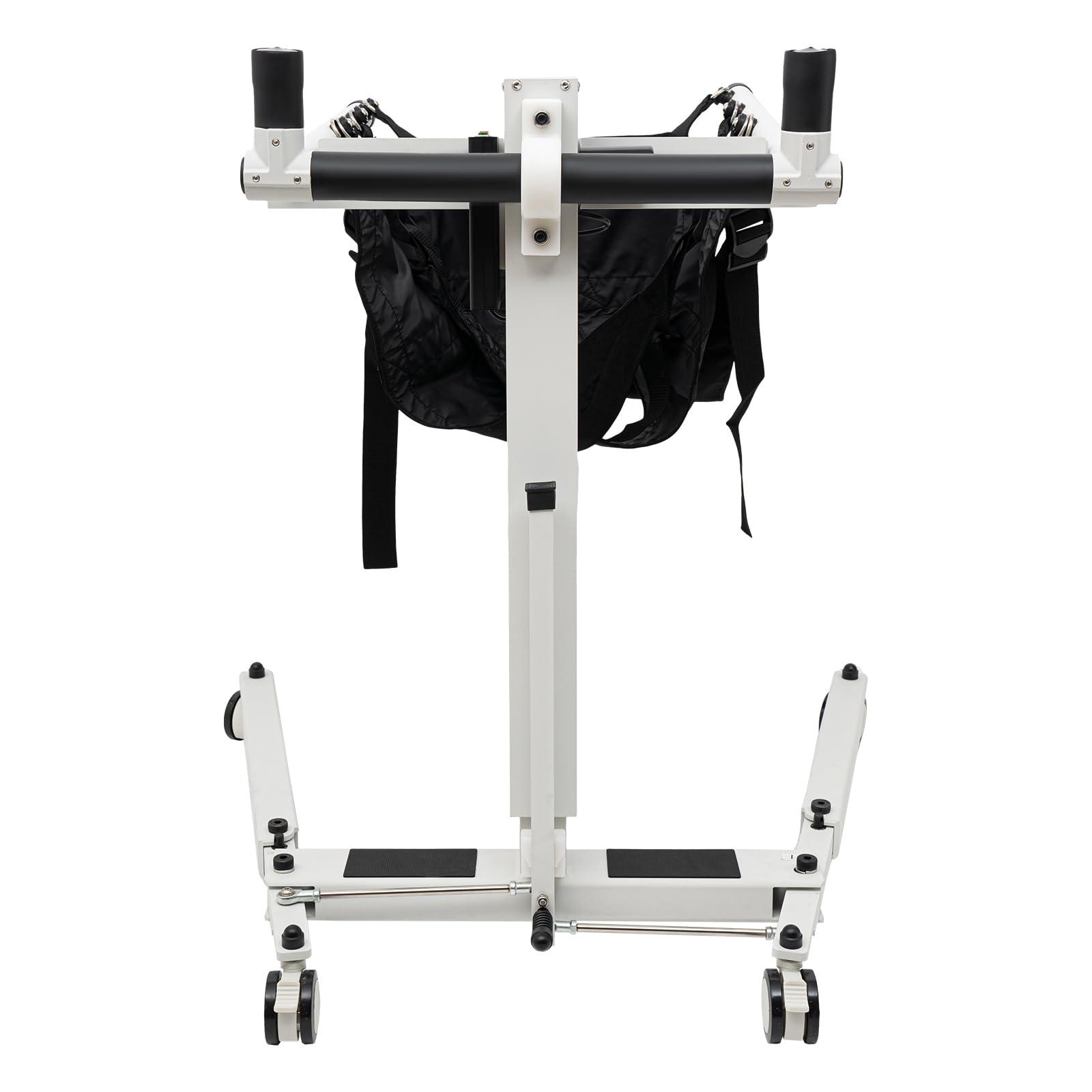 Sallurmose Electric Patient Lift Transfer Chair,Adjustable Portable Patient Lift for Homem,Foldable Patient Lift Aid,Shower Transfer Chair for Seniors/Handicap,Can Be Placed in The Trunk of The Car-Max Load 286.