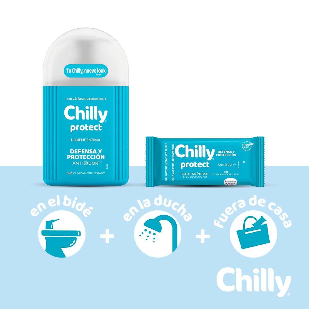 Chilly Chilly Protect Antibacteriano Intimate Hygiene Gel, 250 ml