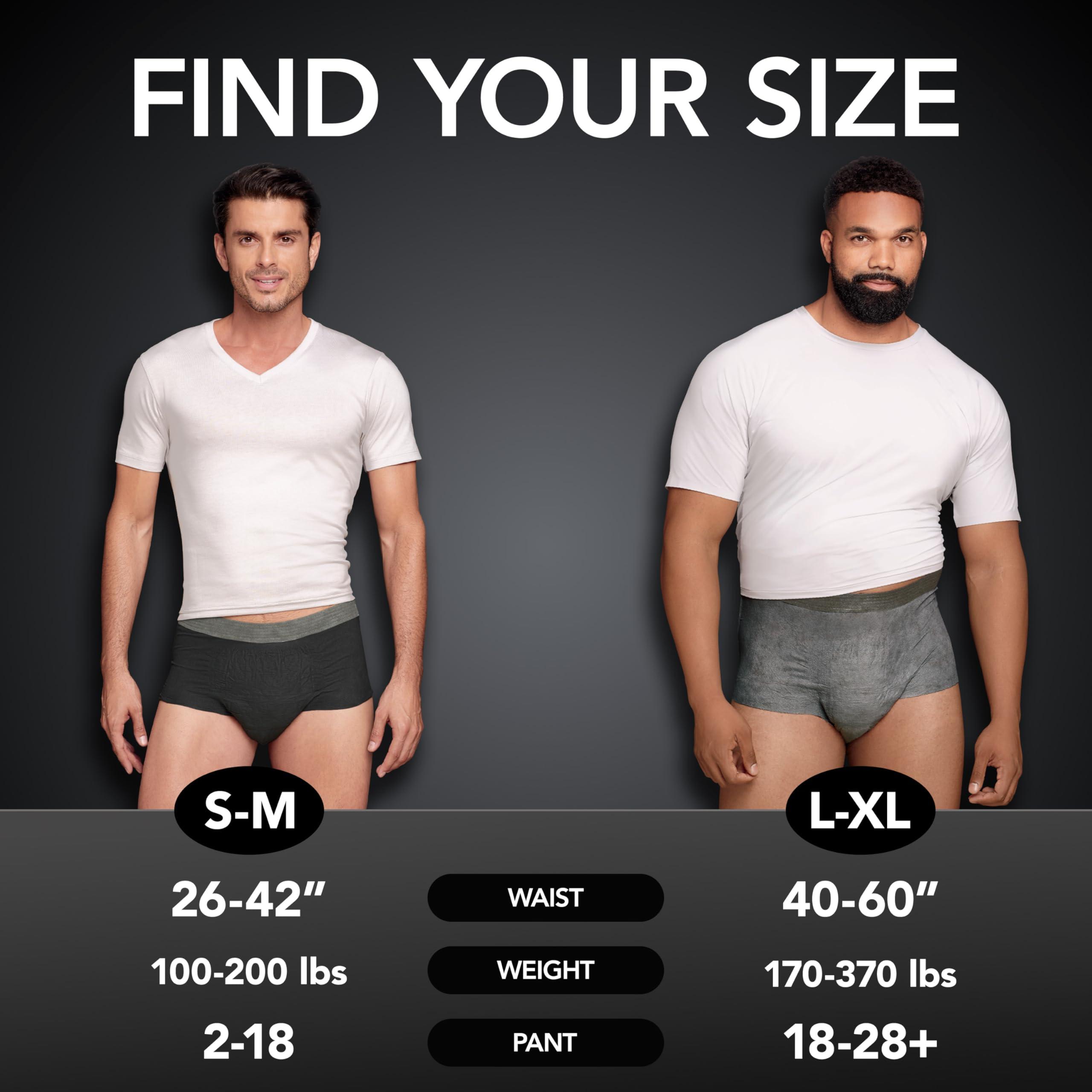 Depend Depend Real Fit Incontinence Underwear for Men, Disposable, Maximum Absorbency, Small/Medium, Grey, 22 Count, Packaging May Vary