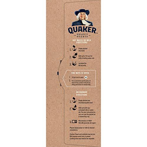 Quaker Quaker Instant Oatmeal, Fiber & Protein 3 Flavor Variety Pack, Individual Packets, 8 Count (Pack of 4)
