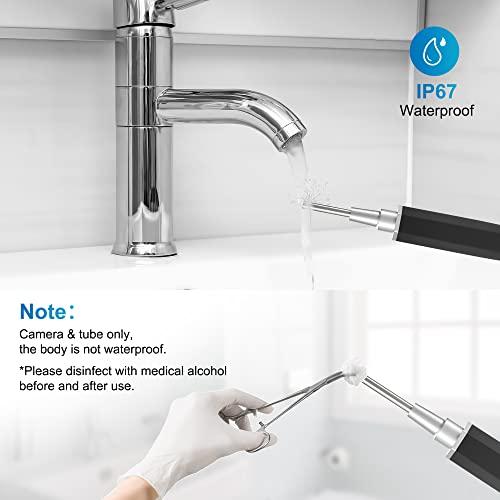 VANBAR Ear Wax Removal, Ear Cleaner with Camera Earwax Remover Tool, Ear Camera Otoscope kit with Light, Ear Wax Camera with 6 Ear Spoon for Kids, Adults & Pets
