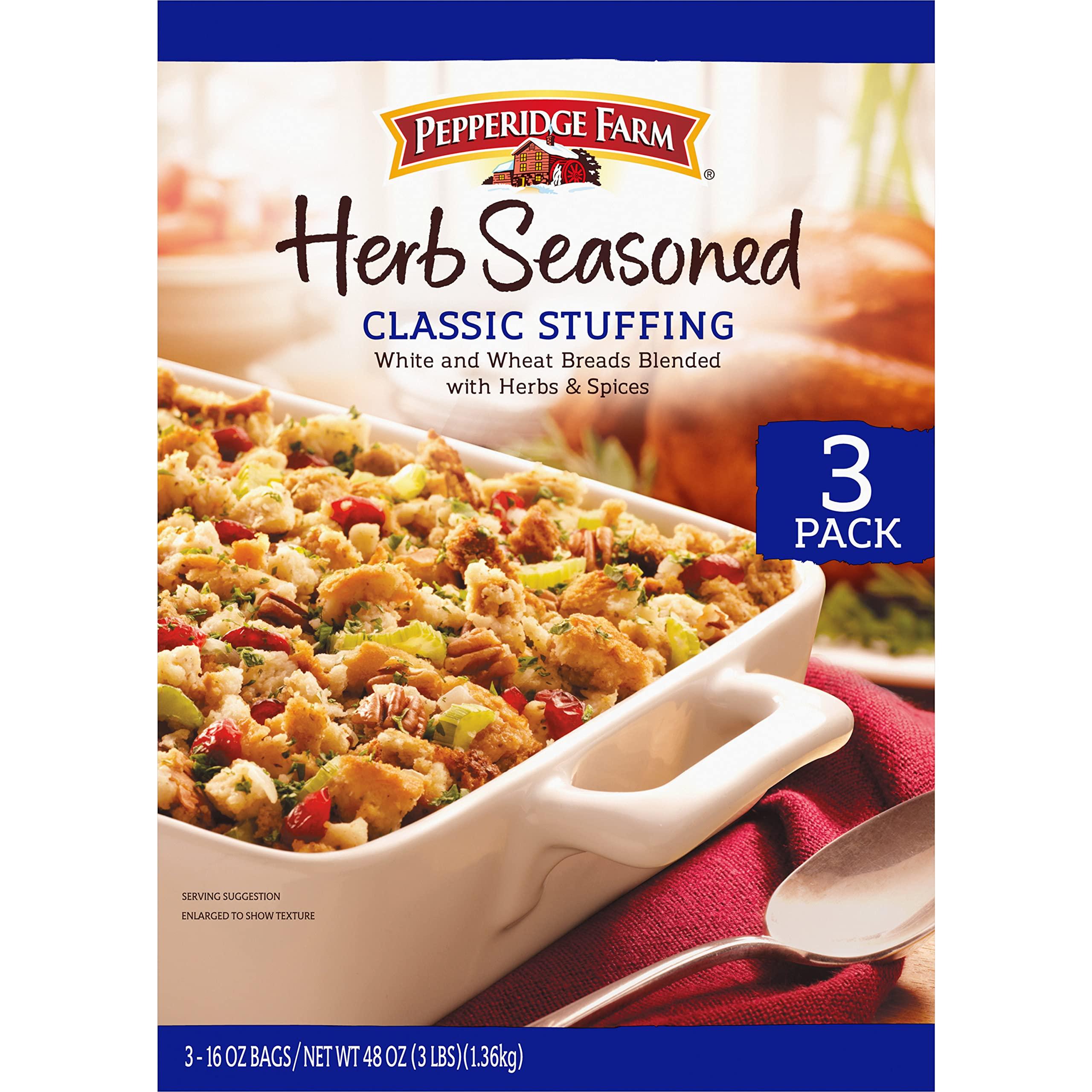 Pepperidge Farm Pepperidge Farm Herb Seasoned Classic Stuffing, 16 Oz (Pack of 3)