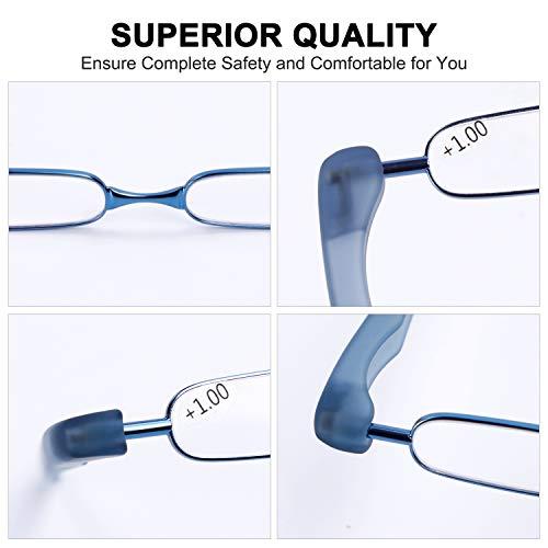 BEDO Blue Women Men Lightweight Computer Games Glasses Readers 1.5x