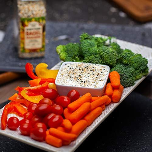 Unpretentious Everything Bagel Seasoning Add Texture & Flavor to Any Recipe, Mix of Sesame Seeds, Garlic, Onion & Salt, Convenient Shaker Bottle (8 Ounce)