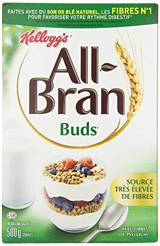 All Bran Kellogg's All Bran Buds Cereal 500g/17.6oz, 2-Pack (Imported from Canada)