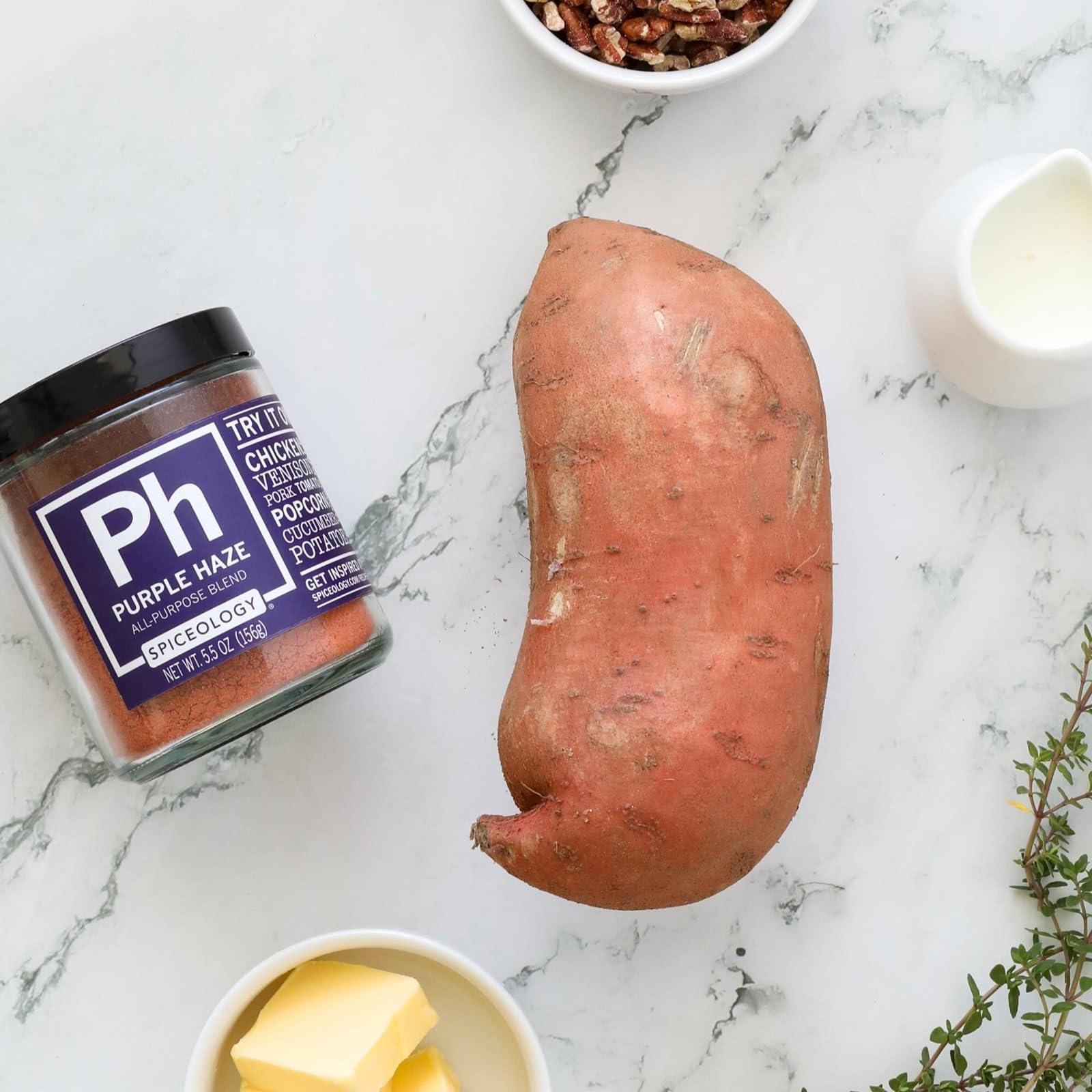 Spiceology Spiceology - Purple Haze All Purpose Rub - Sweet and Herbaceous Seasoning and Spice Blend - Use On: Chicken, Pork, Beef, and Vegetables - 5.5 oz