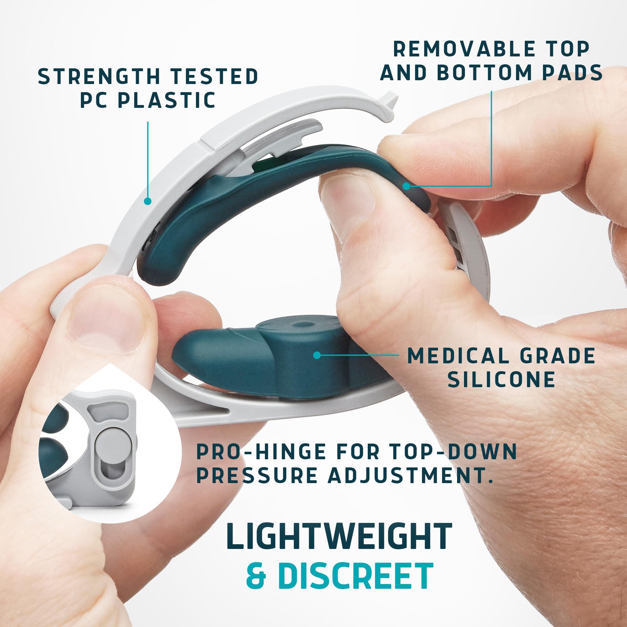 Lunderg Freedom Clamp by Lunderg - with Innovative Pro-Hinge for Top-Down Pressure & 5 Different Fittings - Totally Customizable Penile Clamp for Incontinence - Mens Incontinence Products