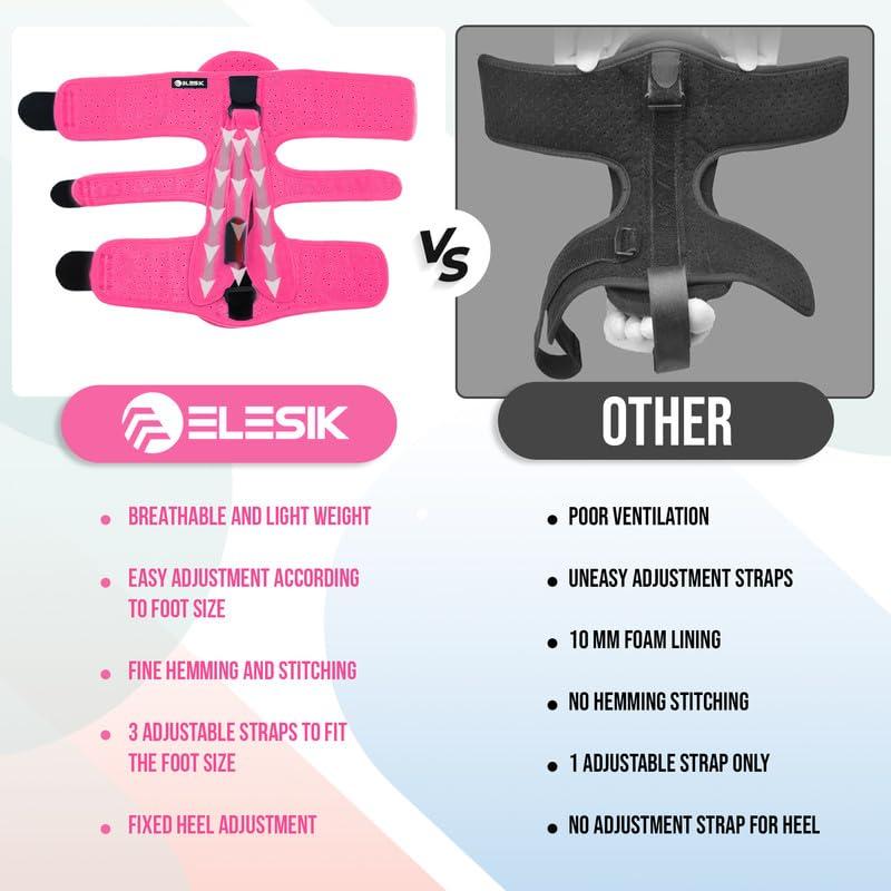 ELESIK ELESIK Plantar Fasciitis Night Splint, Upgraded Plantar Fasciitis Brace for Plantar Fasciitis Relief, Foot Drop and Achilles Tendonitis Brace. Night Splint for Plantar Fasciitis Women & Men, Blue