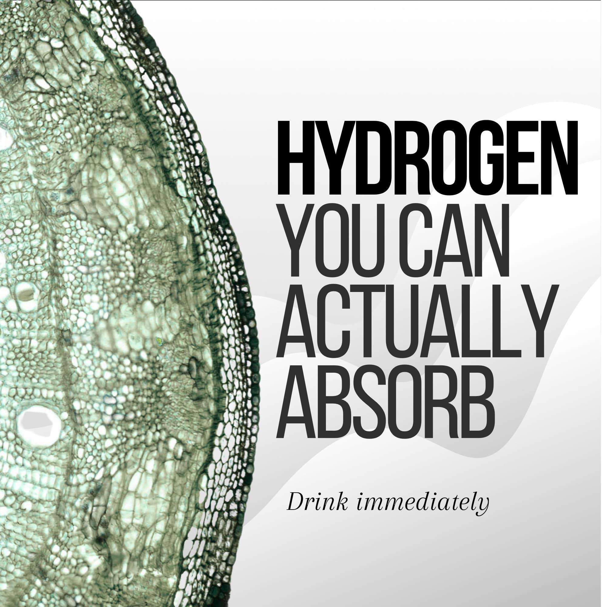 HYDRO HYDROGEN TABLETS Hydrogen Water (30 Tablets) Molecular Hydrogen Water Tablets Creates 12 PPM Hydrogen Drinking Water with Magnessium