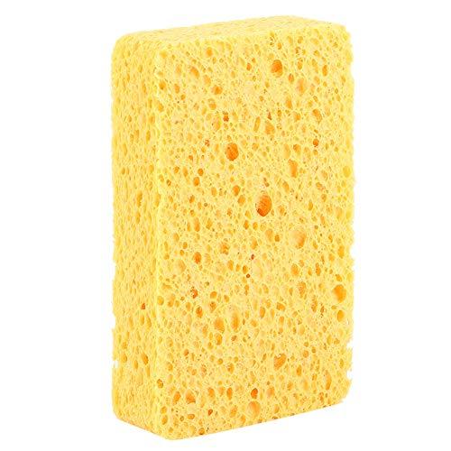 Tissting 3Pcs Kitchen Cleaning Sponges Cellulose Sponge Material Tableware Cleaning Tools Accessory for Cleaning Kitchen,Furniture,Bathroom(Yellow)