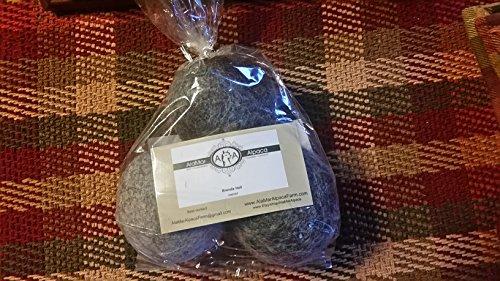 AlaMar Alpaca Farm Dryer Balls Set of 6-All Natural Alpaca Wool Dryer Balls-Hypoallergenic-Organic-Handmade-Fabric Softener, Dryer Sheet Replacement