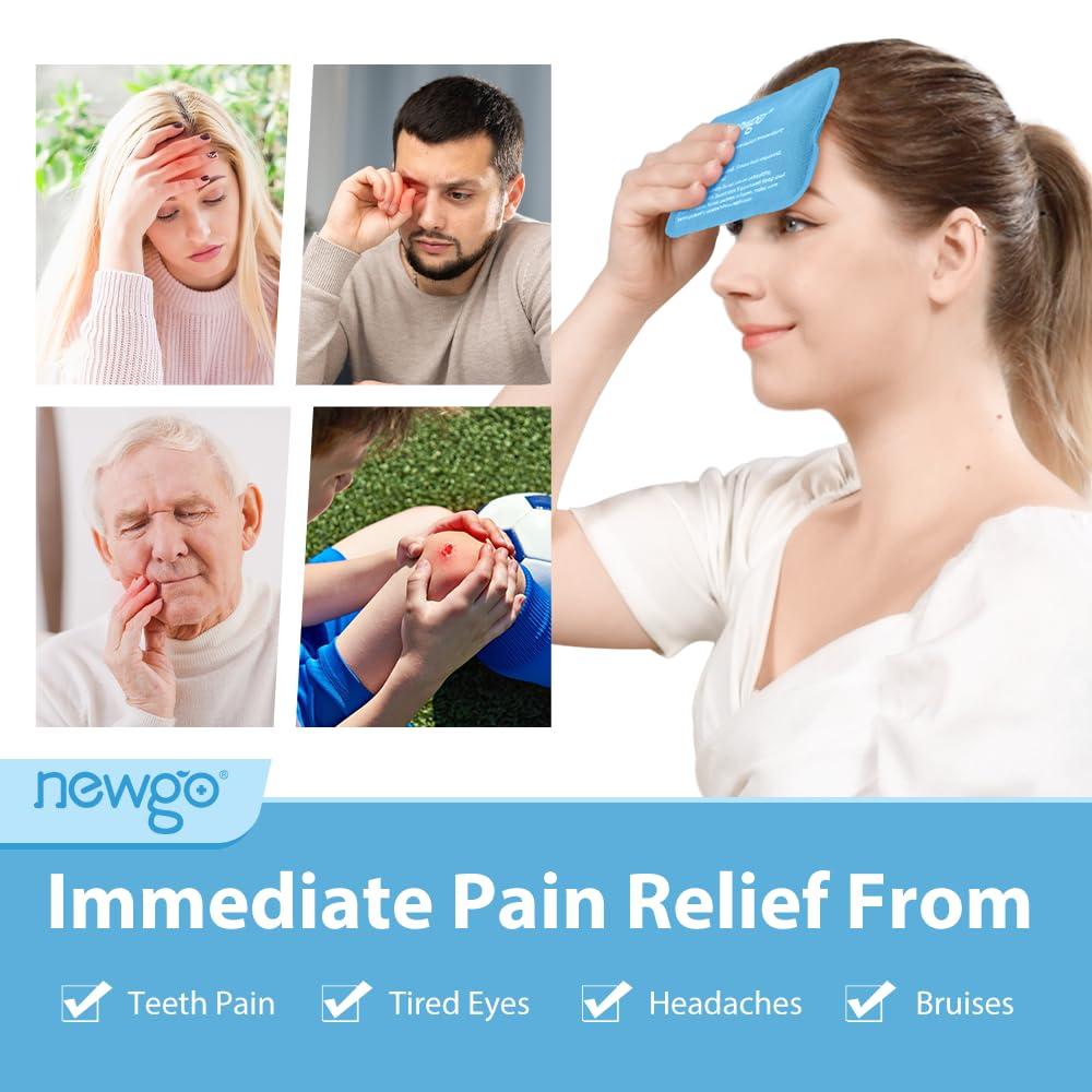 NEWGO NEWGO Bundle of Mini Ice Pack and Refillable Ice Pack 6 Pack