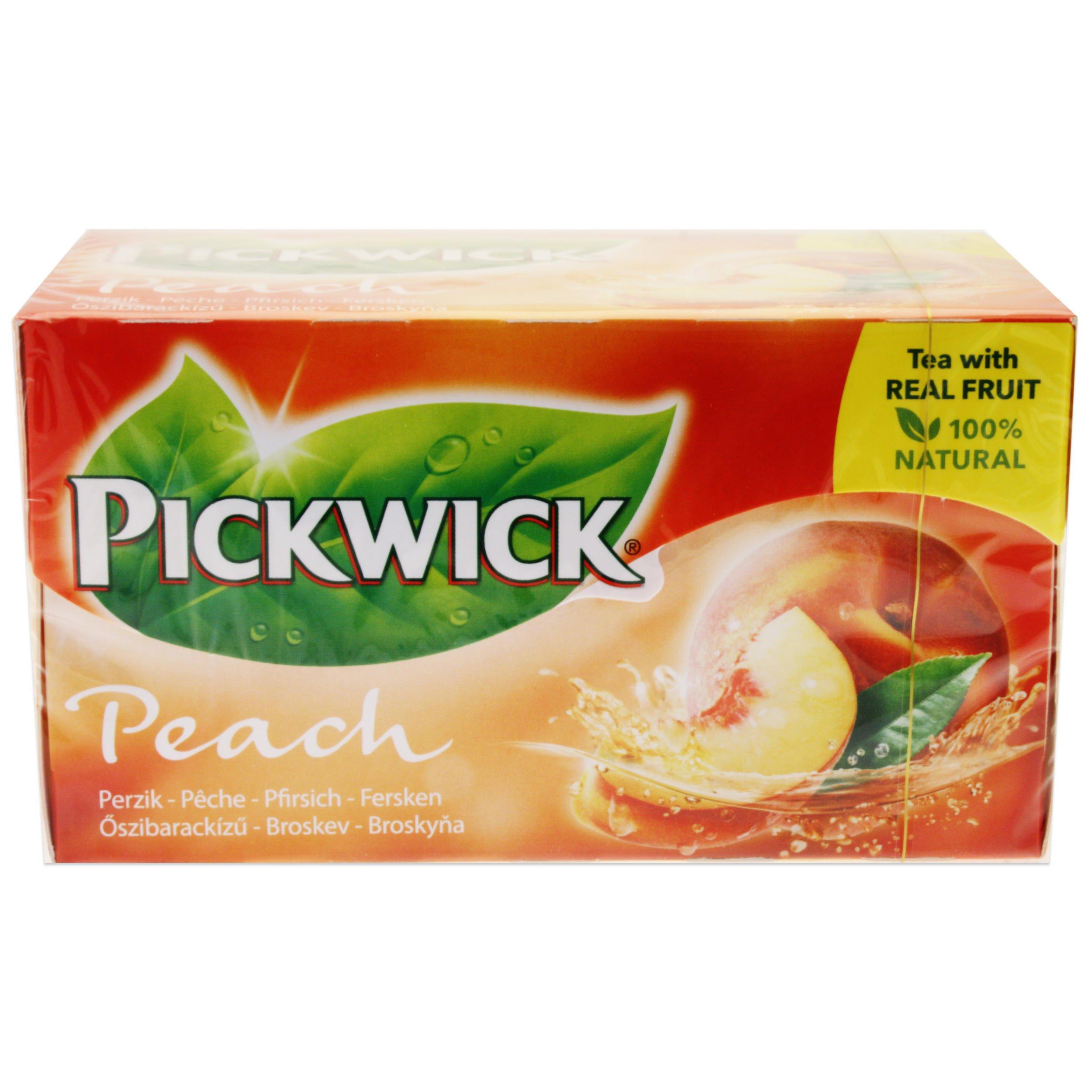 Pickwick Pickwick Tea Peach, Flavoured Black Tea, 20 Tea Bags