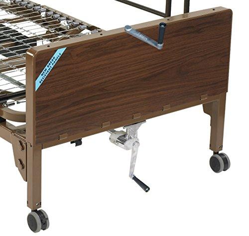 Drive Medical Drive Medical Semi Electric Ultra Light Plus Hospital Bed, Brown, 36\"
