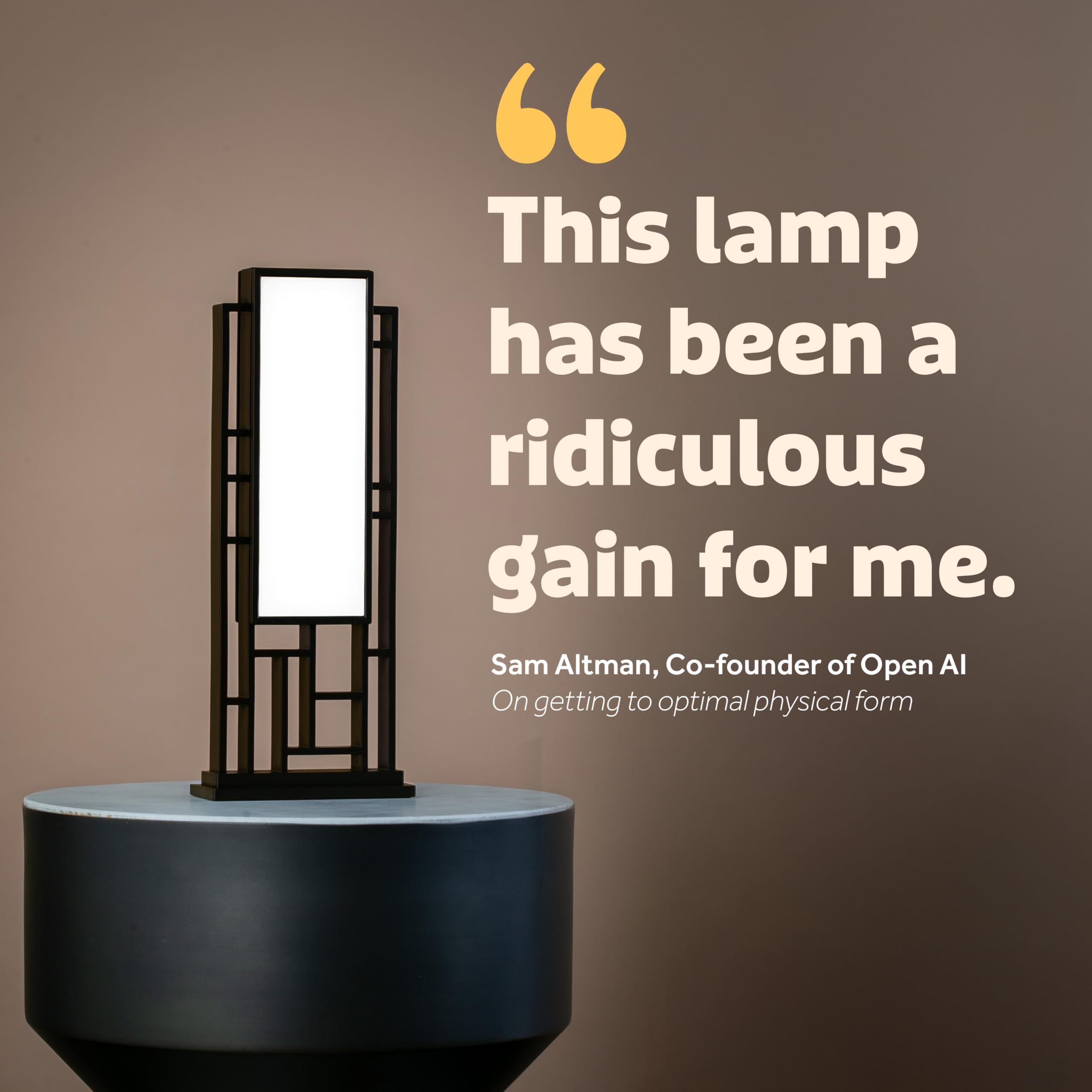 Circadian Optics Circadian Optics Lattis Light Therapy Lamp | As Seen On Shark Tank | 10,000 Lux Full Spectrum UV-Free Light | Boost Mood, Improve Sleep, Increase Energy & Enhance Focus