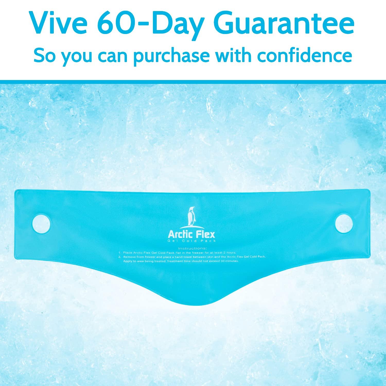 Arctic Flex Arctic Flex Gel Replacement Packs - Gel Ice Packs Reusable for Head Ice Brace - Hot and Cold Gel Ice Pack for Injuries, Pain Relief, Swelling - Flexible Therapy Compression Wrap - Athletic, Women, Men